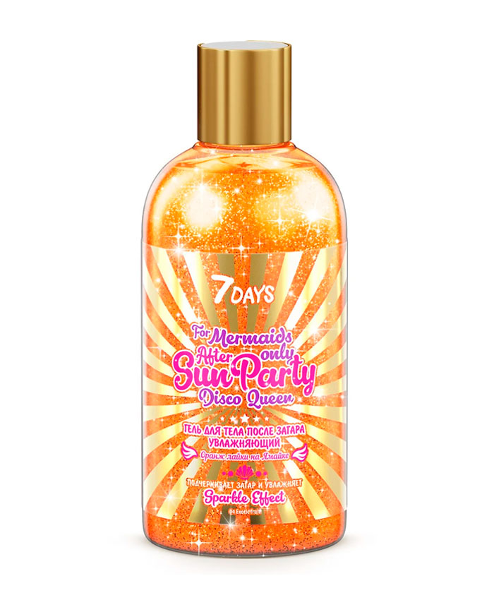 7 Days After Sun Şimmer və parıltı ilə qaralmadan sonra gel 04 Fruit Exotic 300 ml