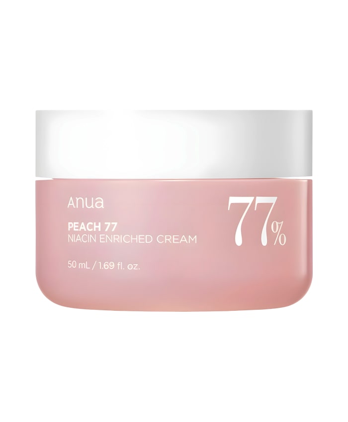 Anua Peach 77 Niacin Enriched Cream Hamar və parlaq dəri üçün intensiv krem-pudinq 50 ml