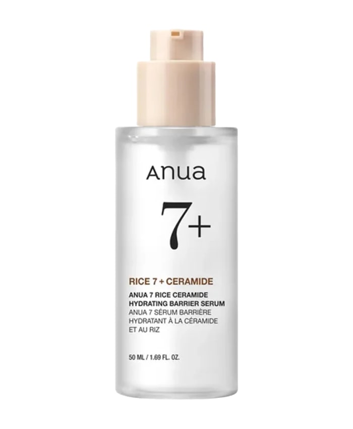 Anua Rice 7 Ceramide Hydrating Barrier Serum Düyü ilə dəri parlaqlığı üçün serum 50 ml