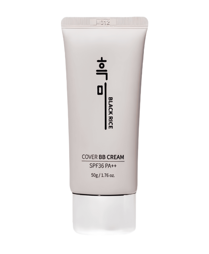 Black Rice Cover BB Cream SPF36 PA++ Qara düyü ekstraktı ilə nəmləndirici bb krem 13