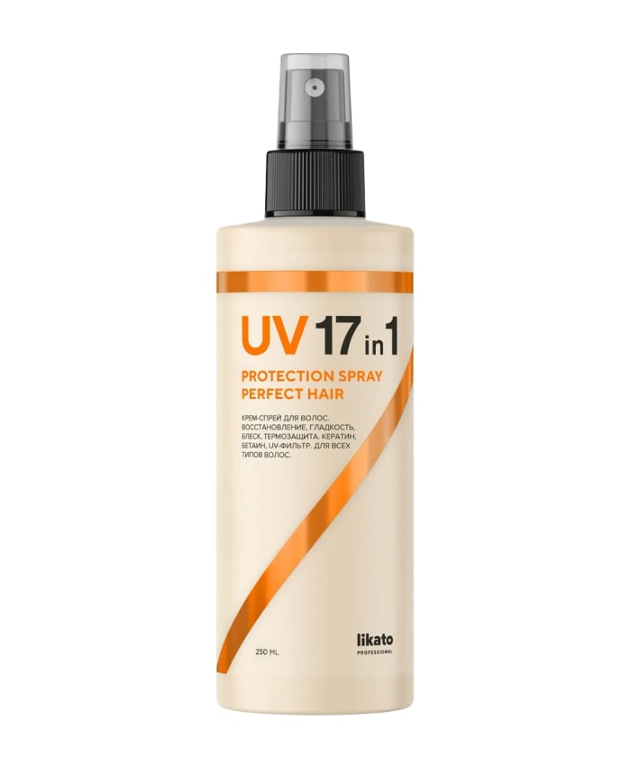 Likato Perfect Hair UV 17-in-1 Protection Spray UV-filtr ilə yuyulmayan krem spreyi 250 ml