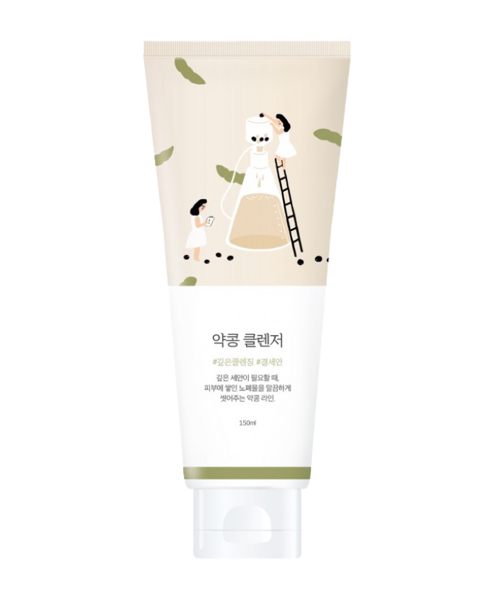 Round Lab Soybean Cleanser Soya tərkibli qidalandırıcı köpük-skrab 150 ml