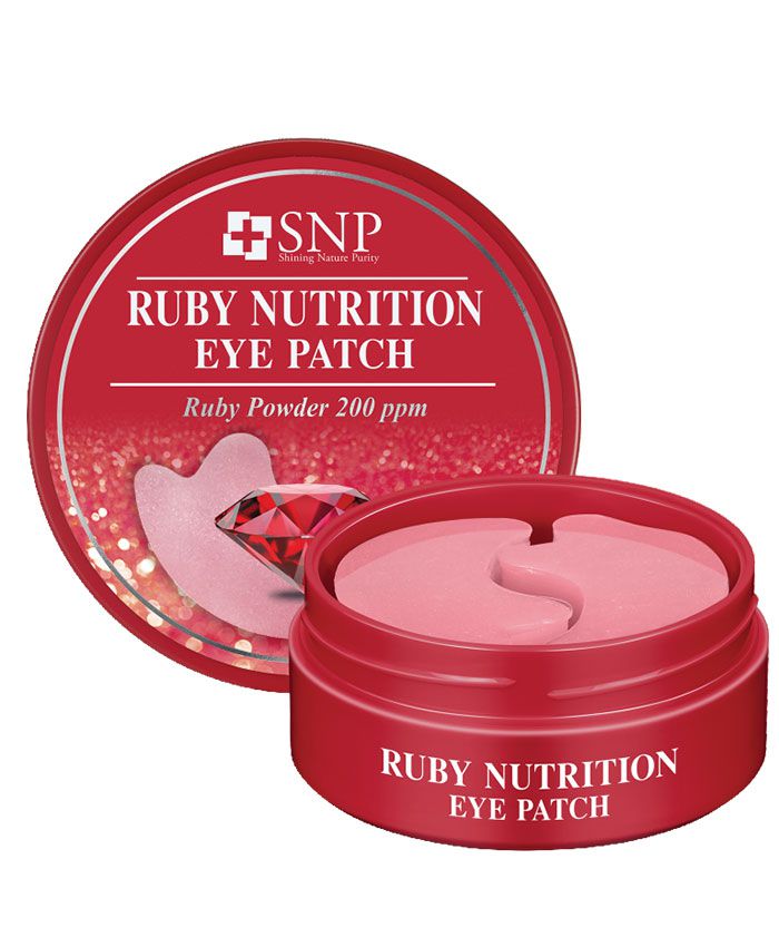 SNP Ruby Nutrition Eye Patch Гидрогелевые патчи с Экстрактом Пудры Рубина