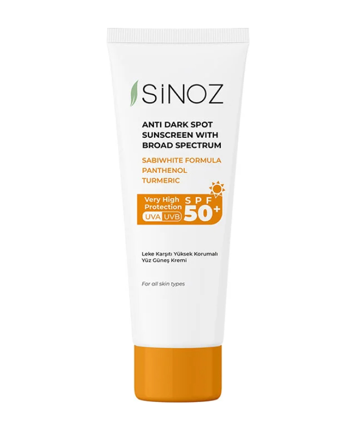 Sinoz Cолнцезащитный крем для лица Отбеливающий Anti-Dark Spot Sunscreen Cream SPF 50+ 50 мл