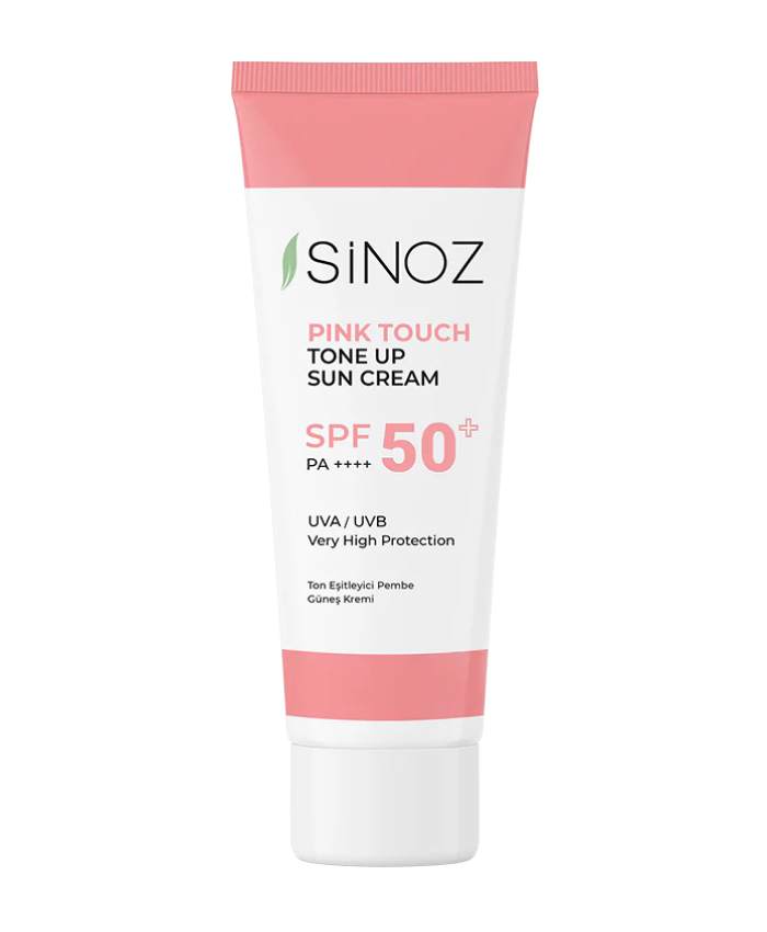 Sinoz Pink Touch Face Sun Cream SPF 50+ Üz üçün Günəşdən Qoruyucu Tonlayıcı Krem 50 ml