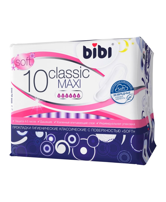 BiBi Classic Maxi Soft Прокладки 10 шт.