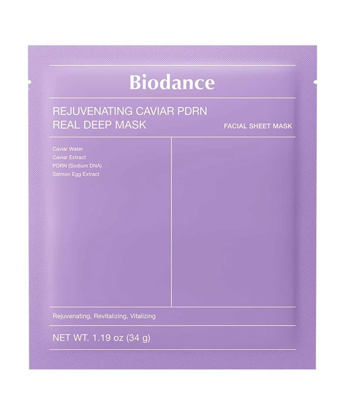 Biodance Rejuvenating Caviar PDRN Real Deep Mask Омолаживающая гидрогелевая маска с ПДРН и икрой 