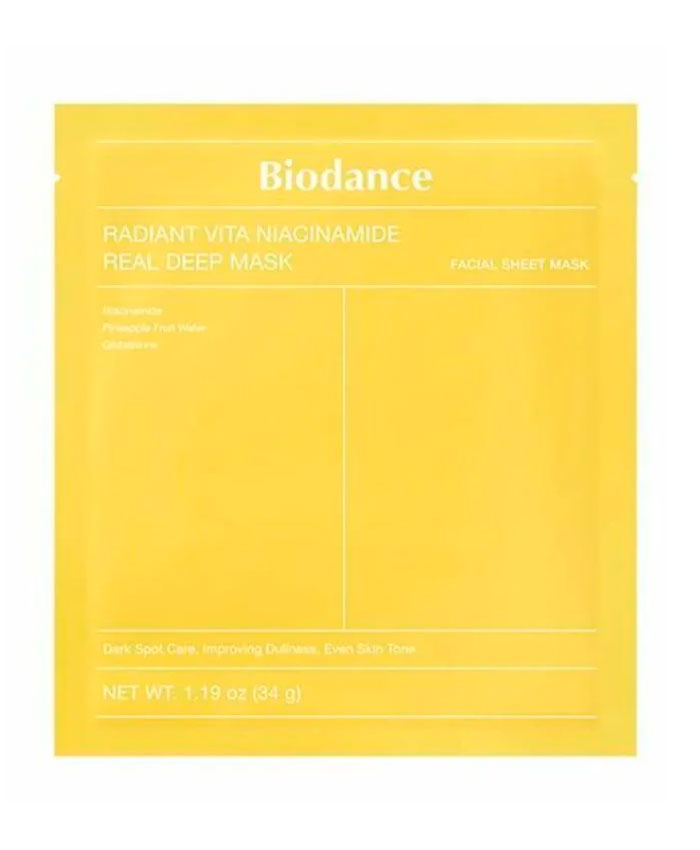 Biodance Маска Radiant Vita Niacinamide Real Deep Маска для сияния кожи