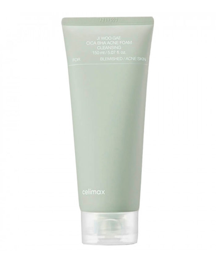 Celimax Ji Woo Gae Cica BHA Acne Foam Cleansing Очищающая пенка с BHA и центеллой 150 мл