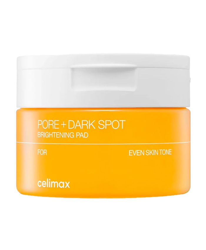 Celimax Pore+Dark Spot Brightening Pad Dərinin tonunu və teksturasını yaxşılaşdırmaq üçün toner pedləri 40 əd