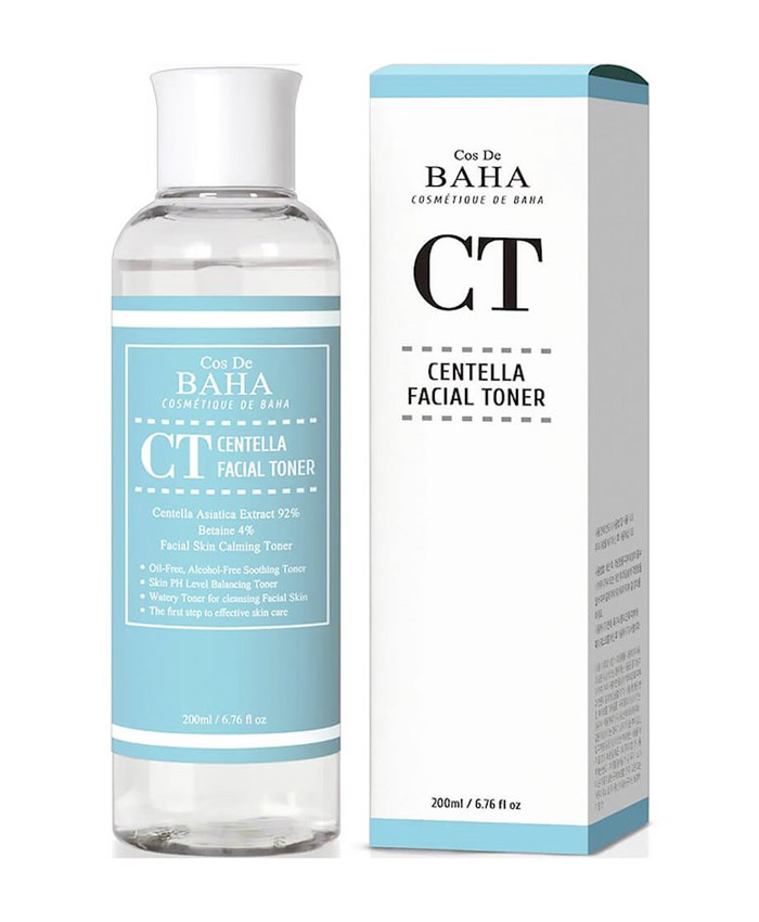 Cos De Baha CT Centella Facial Toner 92% sentella tərkibli bərpaedici tonik 200 ml