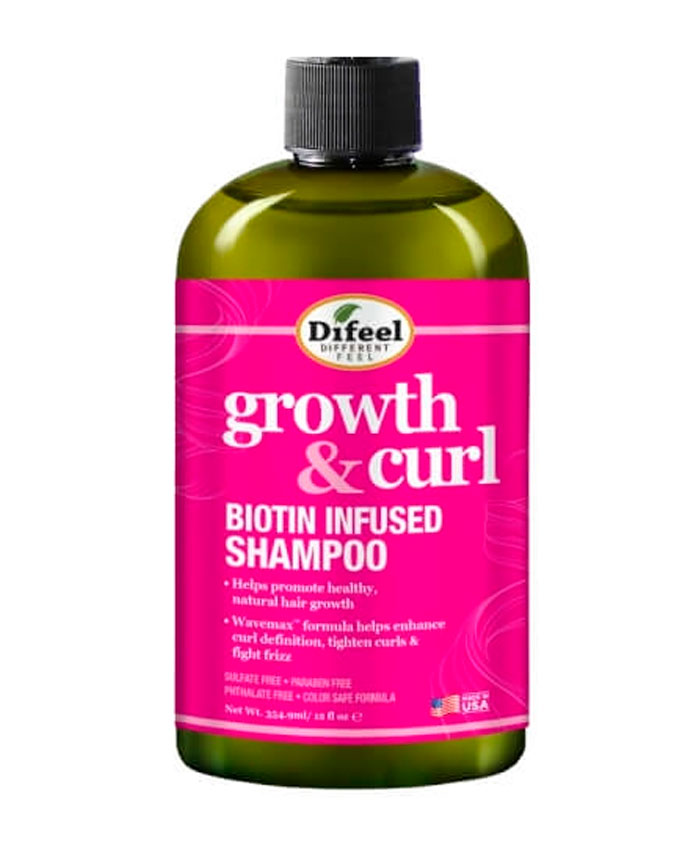Difeel Growth and Curl Biotin Infused Saç üçün şampun 355 ml