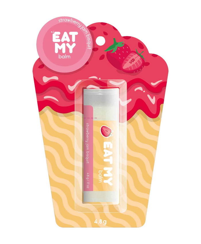 Eat My Balm Dodaq Balzamı Çiyələk Jem ilə Biskvit