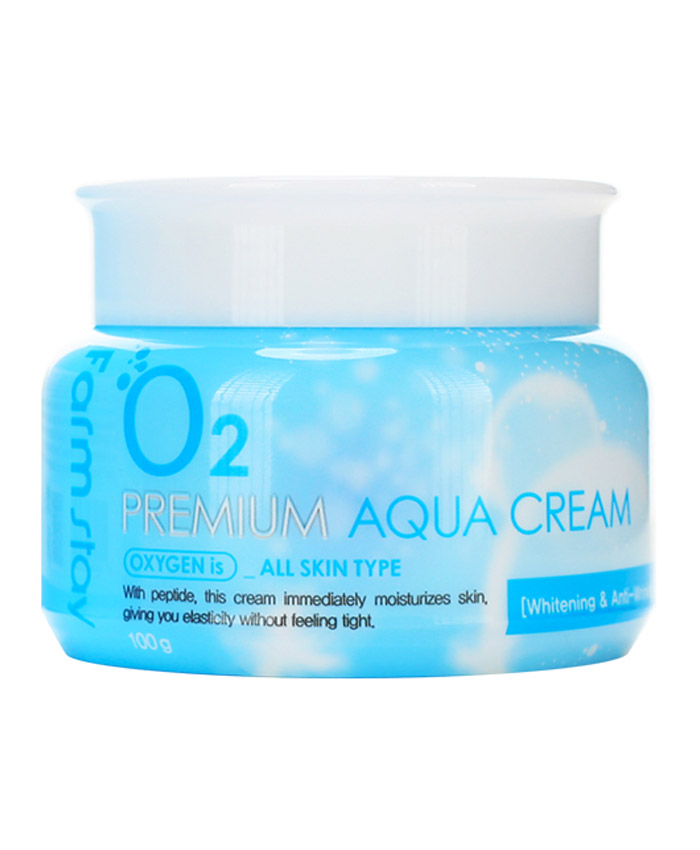 FarmStay O2 Premium Aqua Cream Bütün Dəri Tipləri üçün Balanslaşdırıcı Krem