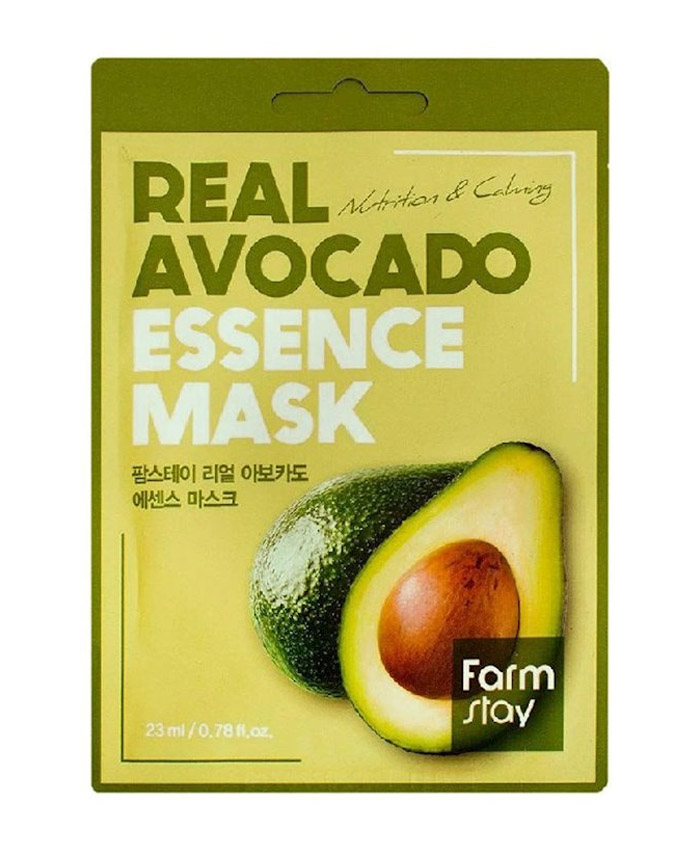 Farmstay Real Avocado Essence Mask Avokado Ekstraktı ilə Parça Maskası