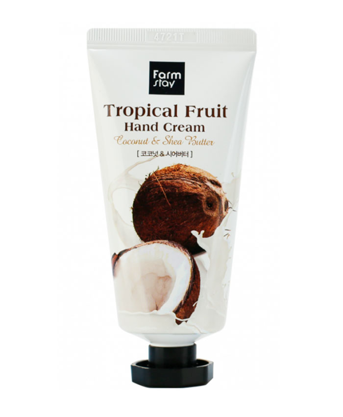 FarmStay Tropical Fruit Hand Cream Coconut & Shea Butter Крем для Рук с Кокосом и Маслом Ши 50 мл