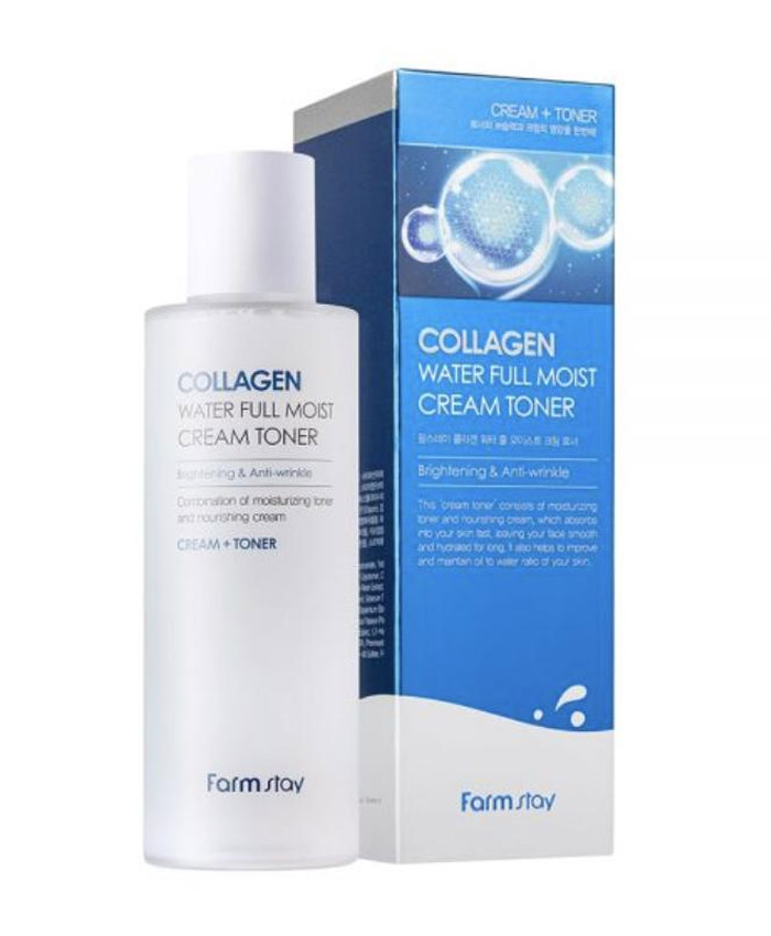 FarmStay Collagen Water Full Moist Cream Toner Антивозрастной Кремовый Тонер с Коллагеном