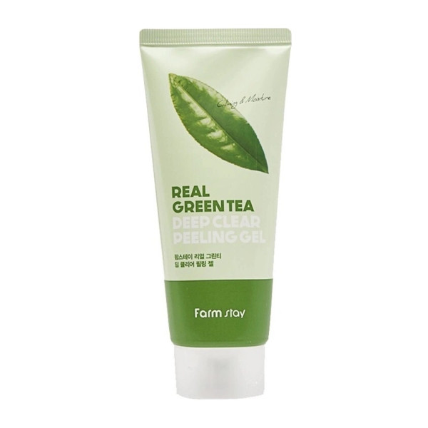 FarmStay Real Green Tea Deep Clear Peeling Gel Yaşıl Çay ilə Pilinq Gel