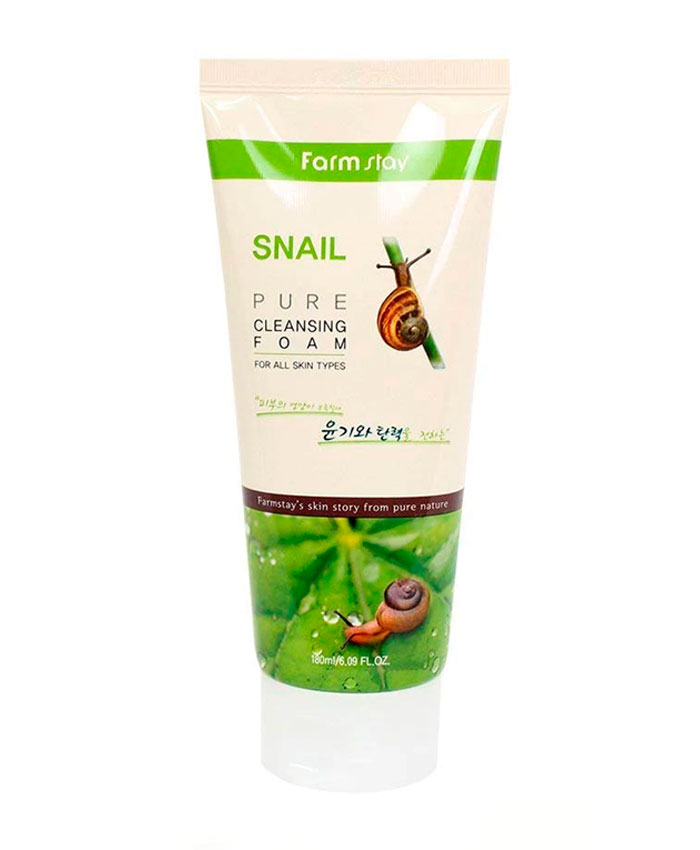 FarmStay Snail Pure Cleansing Foam İlbiz Soku ilə Təmizləyici Köpük