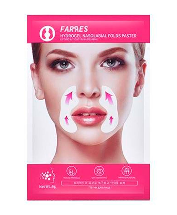 Farres Hydrogel Nasolabial Folds Paster Dodaq Ətrafı Qırışlara qarşı Maska