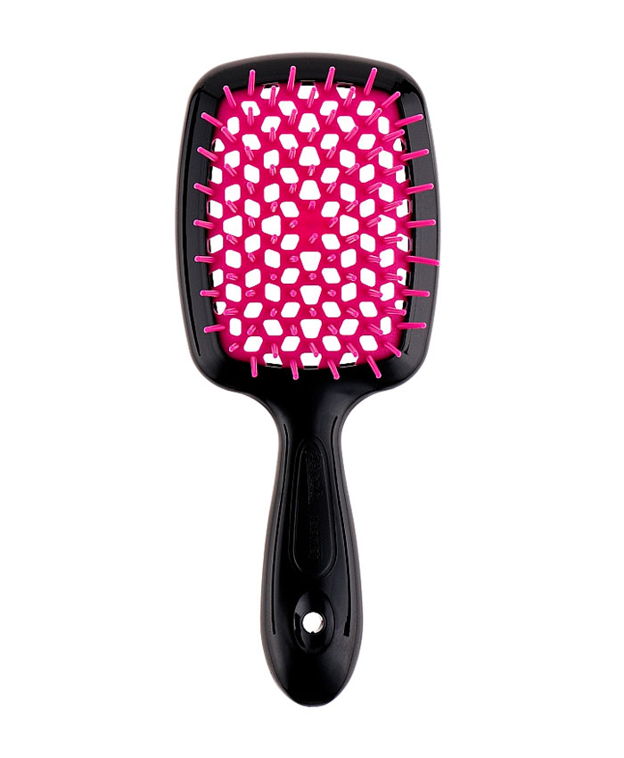  Janeke Superbrush Hairbrush Saç üçün Daraq Fuscia Black