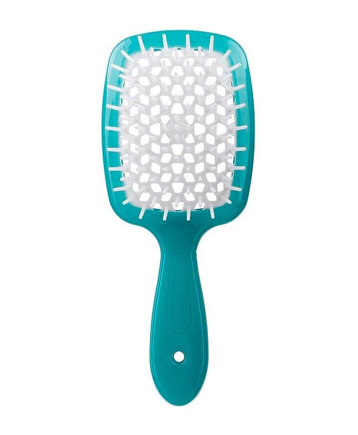 Janeke Superbrush Rectangular Hairbrush Расческа для Волос Turquoise 
