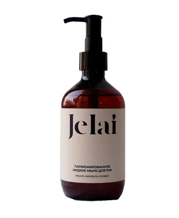 Jelai Əl üçün parfümlu maye sabun Albalı, Badam, Sandal 300 ml