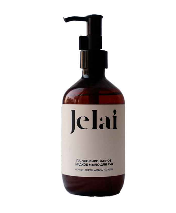 Jelai Əl üçün parfümlu maye sabun Qara Istiot, Ambra, Neroli  300 ml