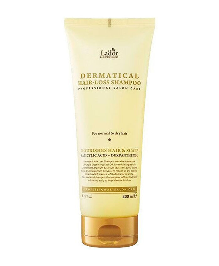 La'dor Dermatical Hair-Loss Shampoo Бессульфатный Шампунь против Выпадения Волос для нормальных и сухих волос 200 мл.
