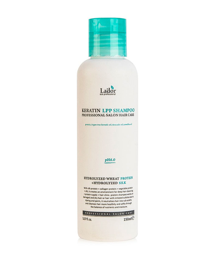 La'dor Keratin LPP Shampoo Бессульфатный Профессиональный Шампунь для Волос с Кератином 150 мл.