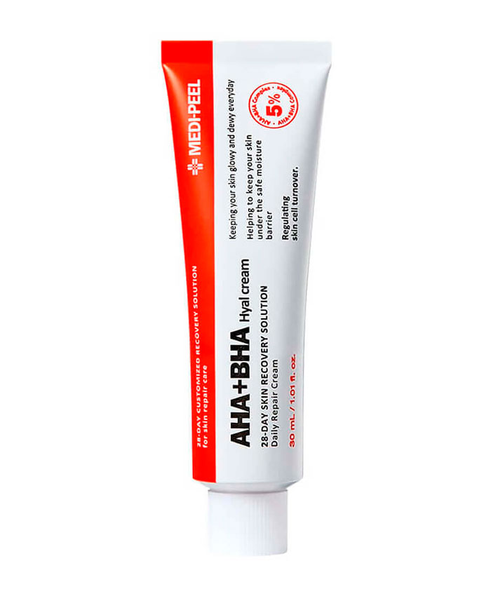 Medi-Peel AHA BHA 28 Days Hyal Cream Обновляющий крем с комплексом кислот 30 мл