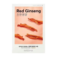 Missha Airy Fit Sheet Mask Red Ginseng Üz üçün qırmızı jenşen ilə maska