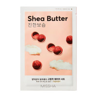 Missha Airy Fit Sheet Mask Shea Butter Üz üçün şi yağı ilə maska