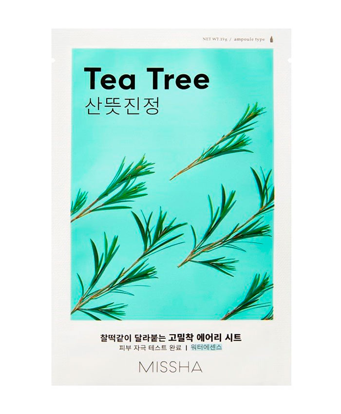 Missha Airy Fit Sheet Mask Tea Tree Тканевая маска для лица с экстрактом чайного дерева