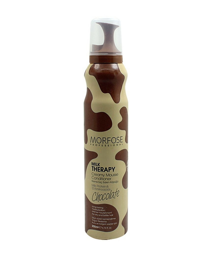 Morfose Milk Therapy Chocolate Мусс-кондиционер Молочный Коктейль для сухих и ломких волос 200 мл