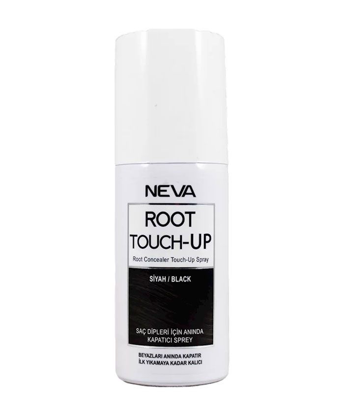 Neva Touch-Up Spray Ağ Saçları Örtmək üçün Sprey Qara 75 ml