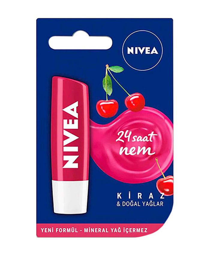 Nivea Cherry Shine Lip Stick Çiyələkli Dodaq Balzamı