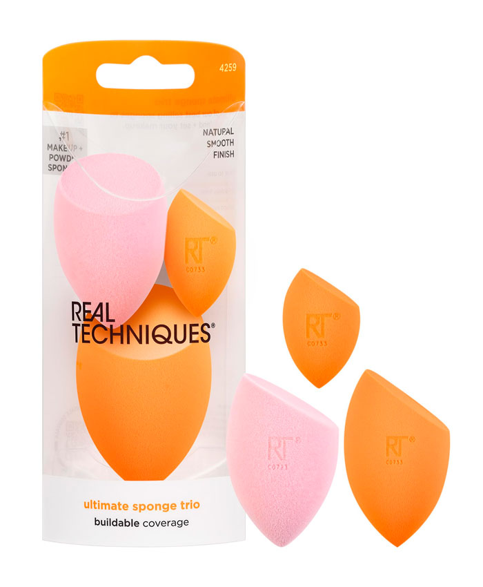 Real Techniques Ultimate Makeup Sponge Trio Набор спонжей