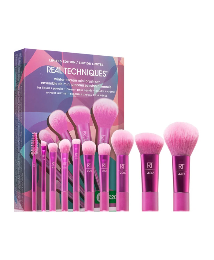 Real Techniques Limited Edition Winter Escape Набор Кистей 10 шт