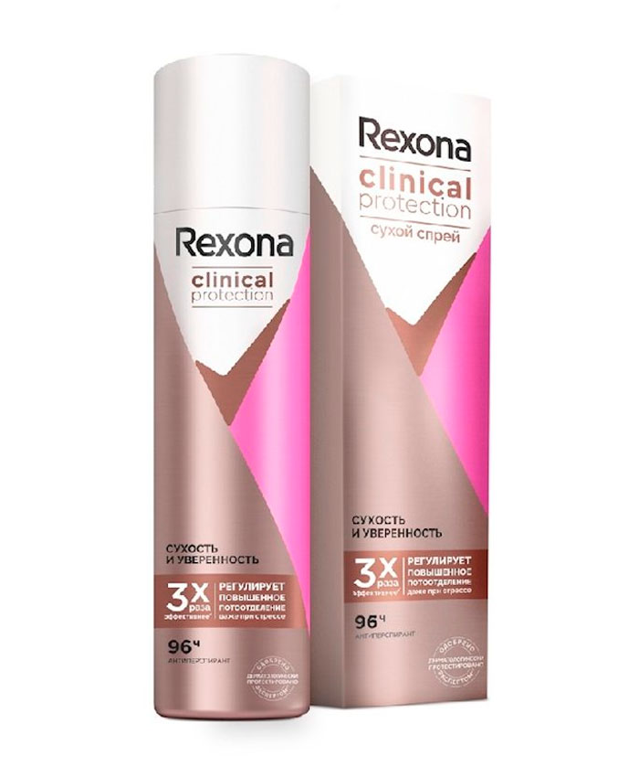  Rexona Clinical Protection Antiperspirant Aerozol Quruluq və Güvənlik 150 ml