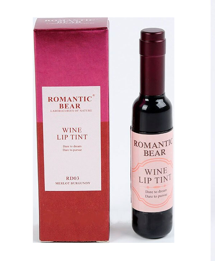 Romantic Bear Wine Tint Dodaq Tinti Merlot Burgundy