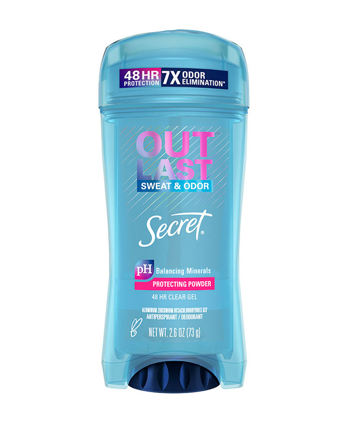 Secret Outlast Clear Gel Deodorant Dezodorant Protecting Powder 73 q