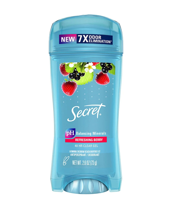 Secret Outlast Clear Gel Deodorant Giləmeyvə qoxusu ilə Dezodorant 73 q