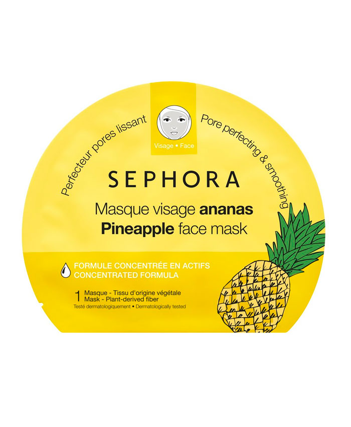 Sephora Тканевая Маска для Лица Сужающая Поры "Ананас"