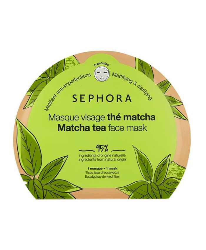 Sephora Тканевая Маска для Лица Матирующая "Чай Матча"