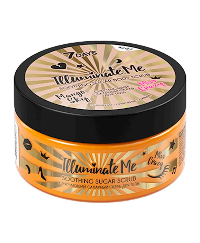 7 Days Miss Crazy Illuminate Me Soothing Sugar Body Scrub Bədən üçün Yumşaldıcı Şəkər Skrabı 220 ml