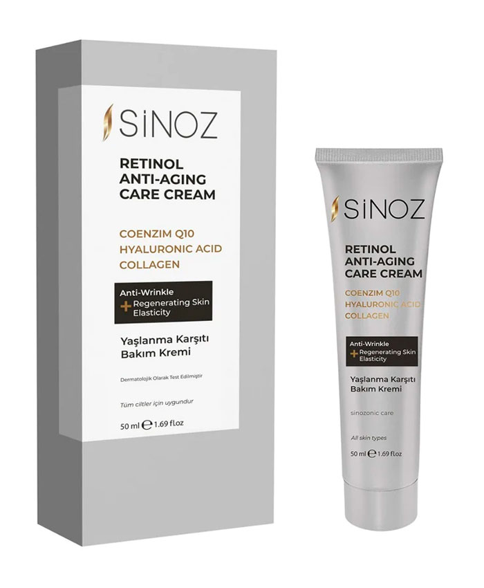 Sinoz Retinol Anti-Aging Care Cream Üz üçün Retinollu Cavanlaşdırıcı Krem 50 ml