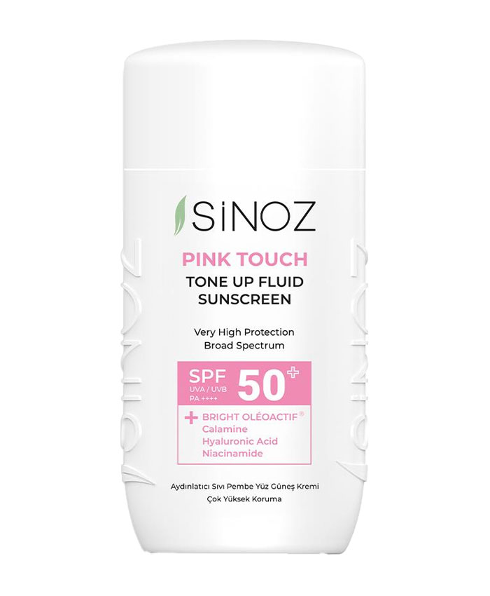 Sinoz SPF 50+ Pink Touch Dərini Parlaqlaşdıran Günəşdən Qoruyucu Krem 50 ml
