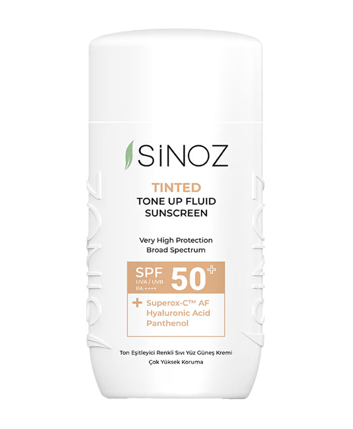 Sinoz SPF 50+ Tinted Fluid Sun Cream Üz üçün Günəşdən Qoruyucu Krem-Tint 50 ml
