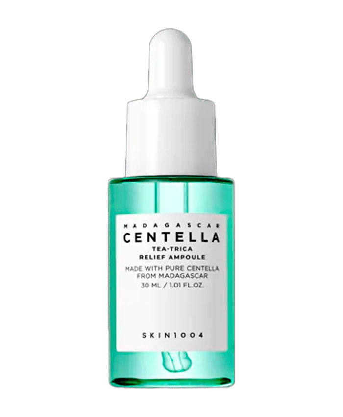 SKIN1004 Madagascar Centella Tea-Trica Relief Ampoule Problemli dəri üçün sakitləşdirici serum 30 ml